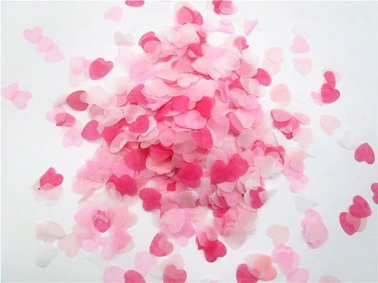 Vibrant Heart Confetti Toss – A Joyful Celebration of Love