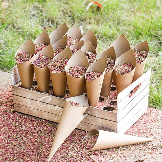 Elegant Wedding Confetti Cone Stand – A Beautiful Touch for Your Celebration