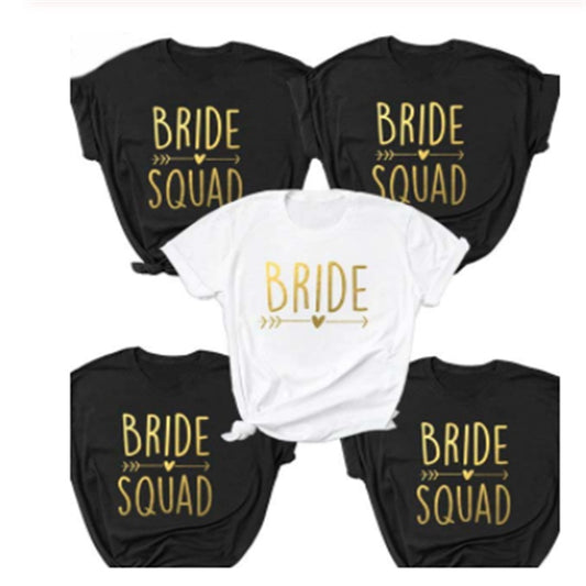Gold T-Shirt Bride