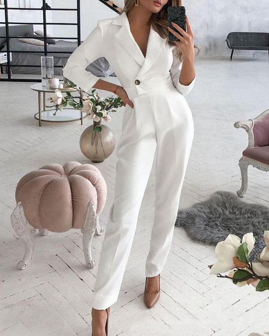 Bride's White Hen Party Jumpsuit