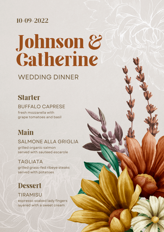 Personalized Wedding Dinner Options by The Big Day P.A. - The Big Day P.A 