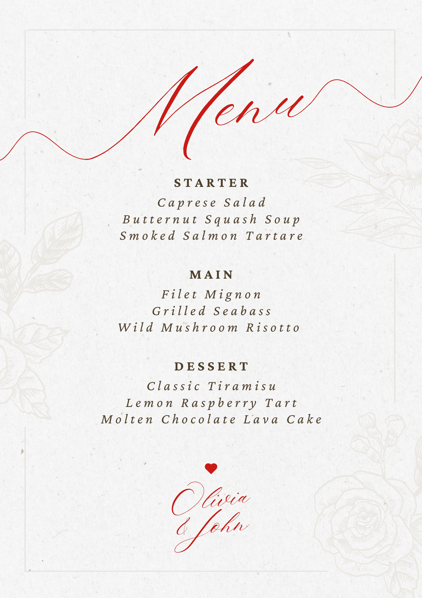 Personalized Wedding Dinner Options by The Big Day P.A. - The Big Day P.A 
