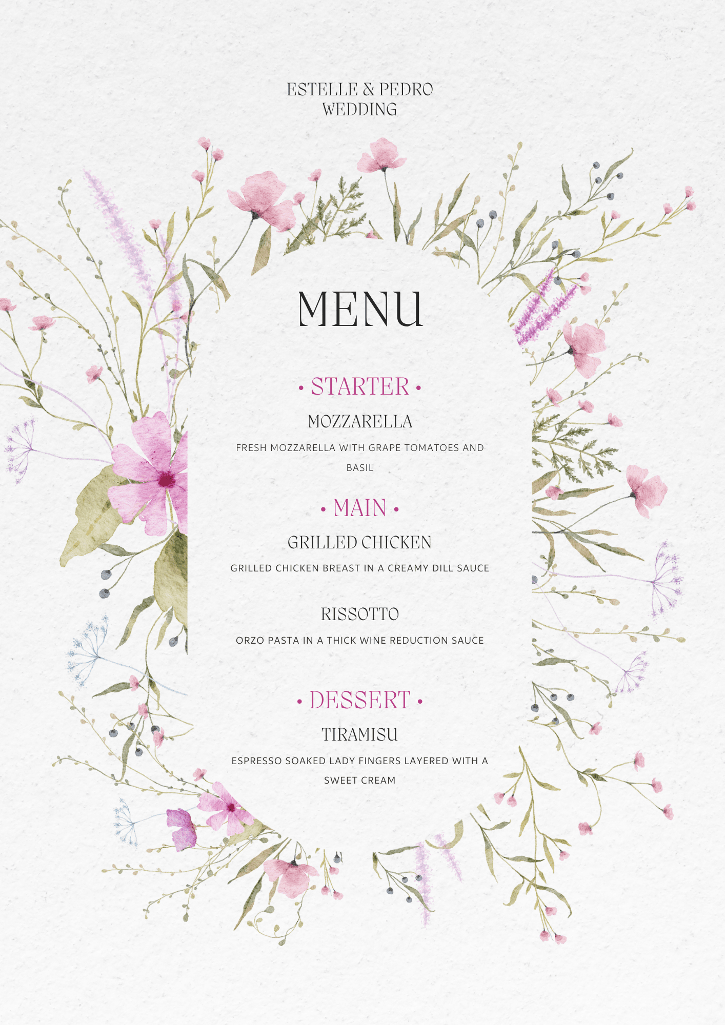 Personalized Wedding Dinner Options by The Big Day P.A. - The Big Day P.A 