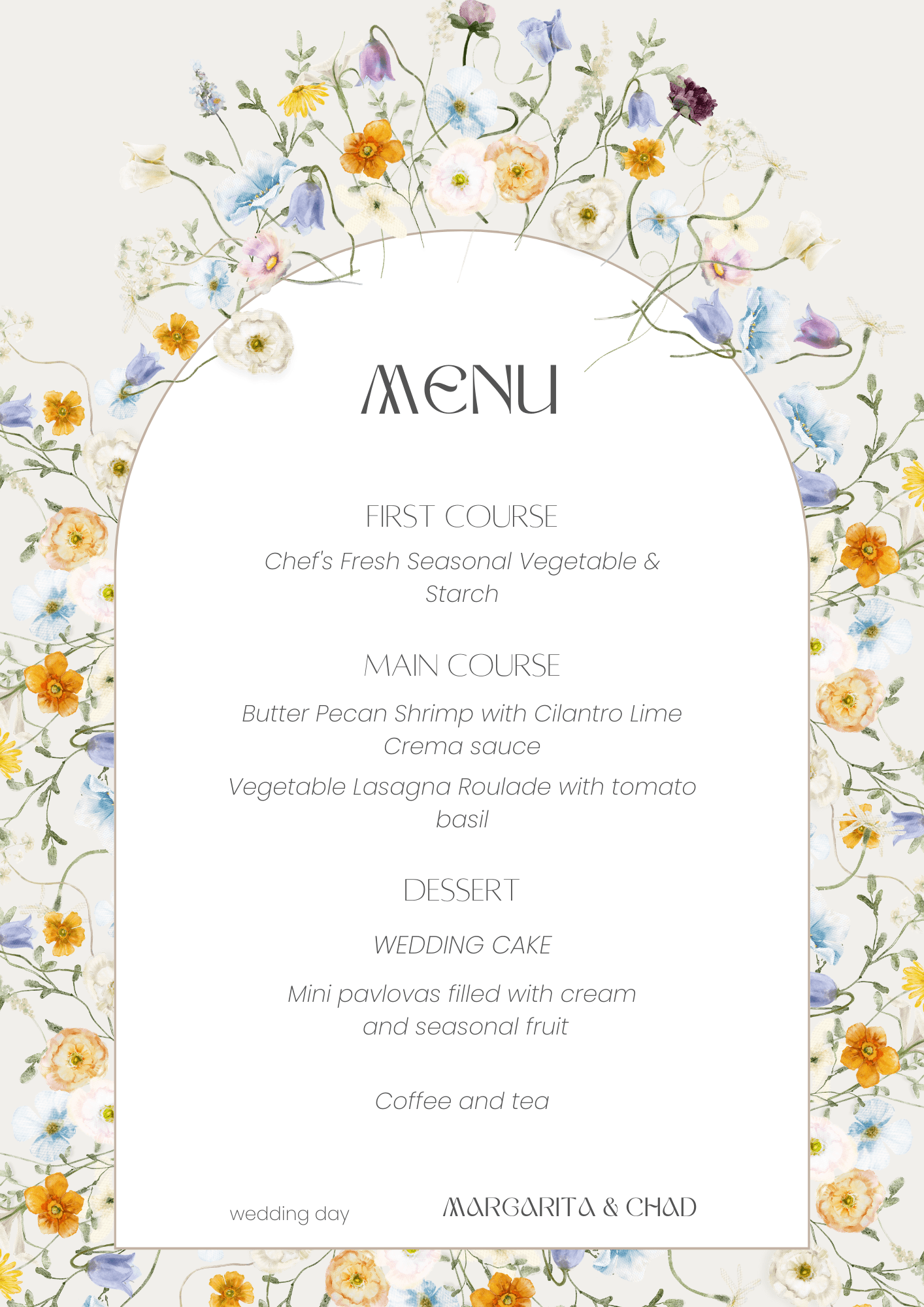 Personalized Wedding Dinner Options by The Big Day P.A. - The Big Day P.A 